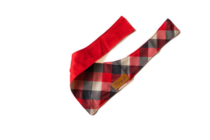 Holly Plaid Dog Bandana