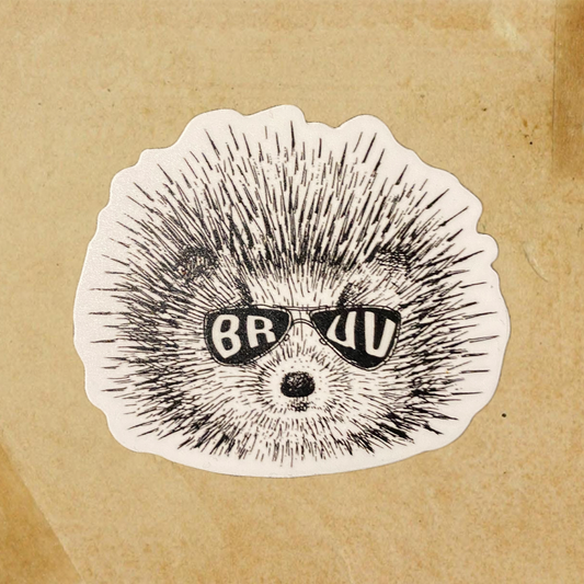 BRUV Hedgehog Sticker